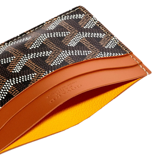 Goyard brown card holder hotsell