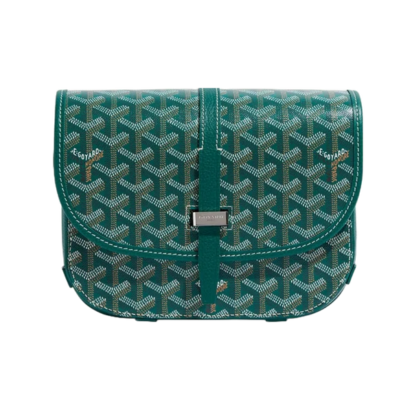 Goyard Goyardine Belvedere II Green PM Messenger Bag