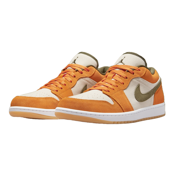 Orange air jordan 1 2025 low