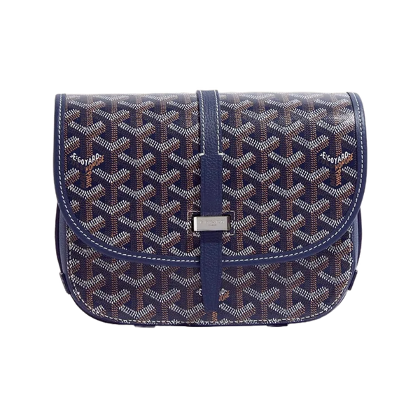 Goyard Goyardine Belvedere II Navy Blue PM Messenger Bag BELVE2PMLTY12CL12P McKickz