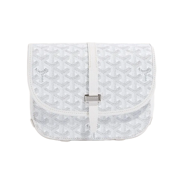 Goyard Goyardine Belvedere II White PM Messenger Bag – Crepslocker