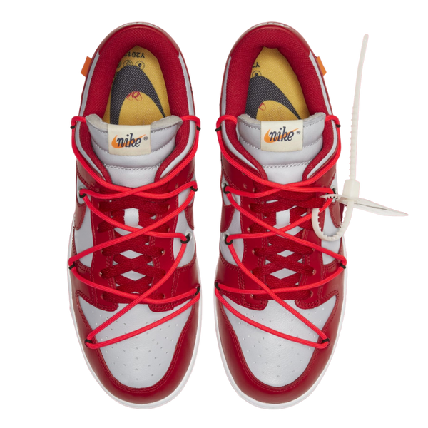 Off-white x 'dunk clearance low red grey
