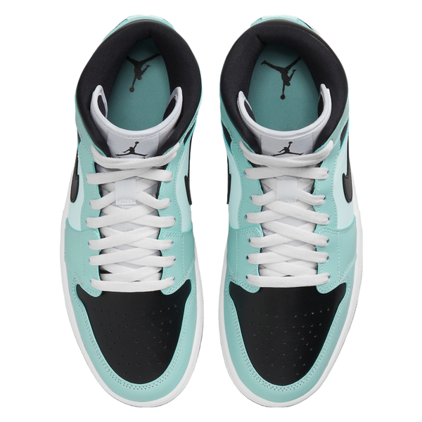 Aqua top blue jordans