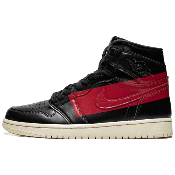 Air jordan 1 high red black hot sale
