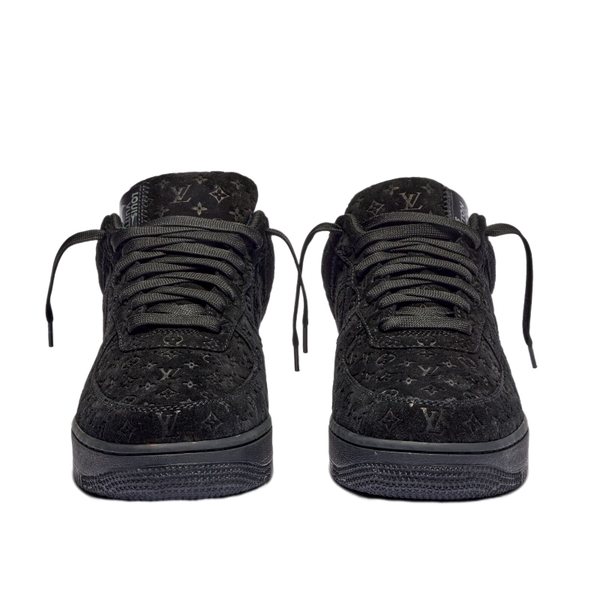 Suede air force 1 all black shop