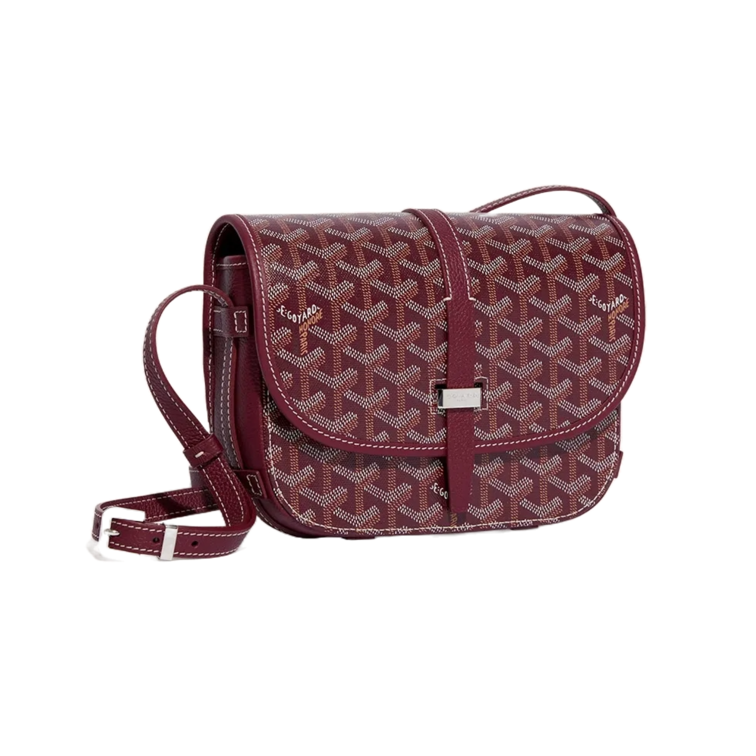 Goyard Goyardine Belvedere II Burgundy PM Messenger Bag BELVE2PMLTY33CL33P McKickz