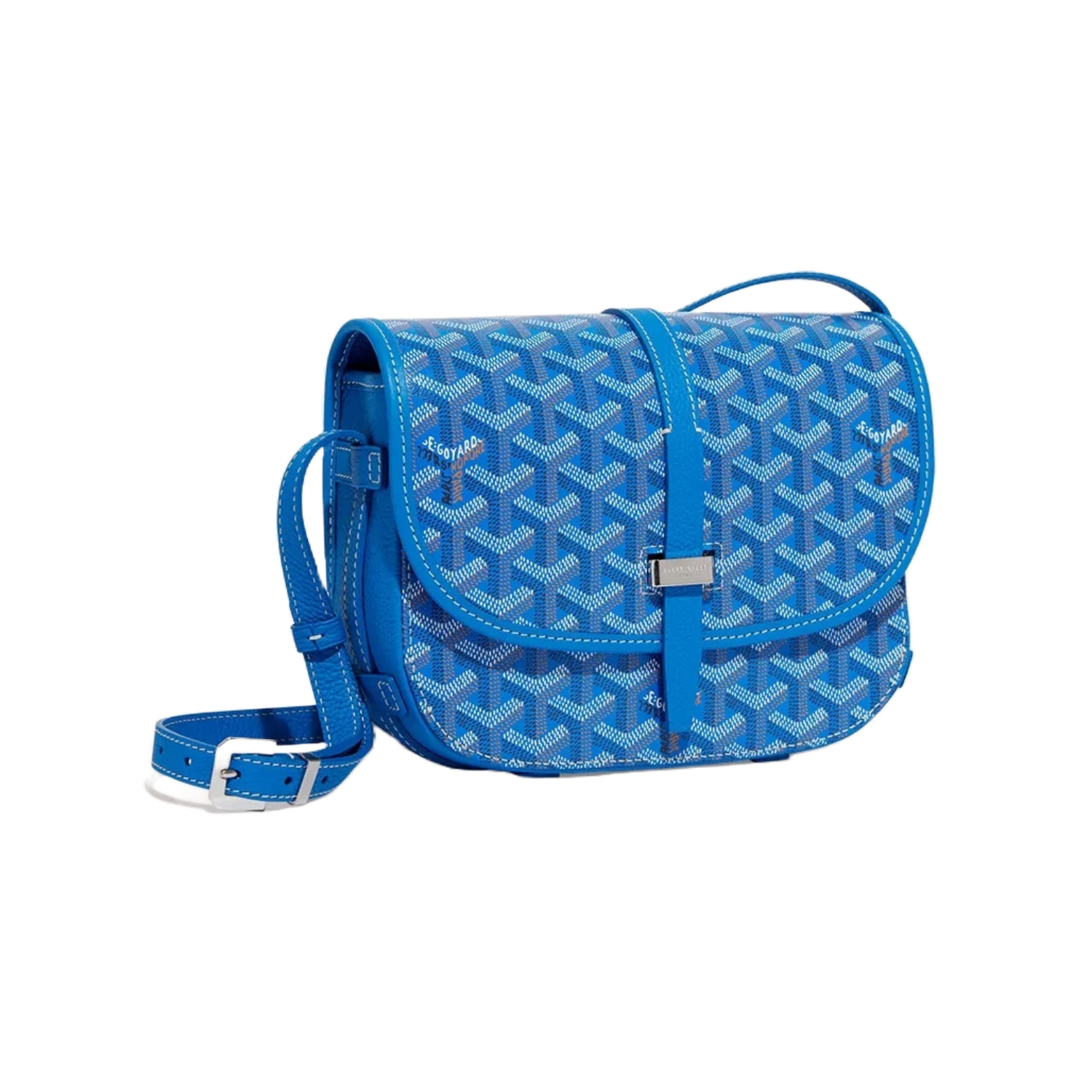 Goyard Goyardine Belvedere II Sky Blue PM Messenger Bag BELVE2PMLTY10CL10P McKickz