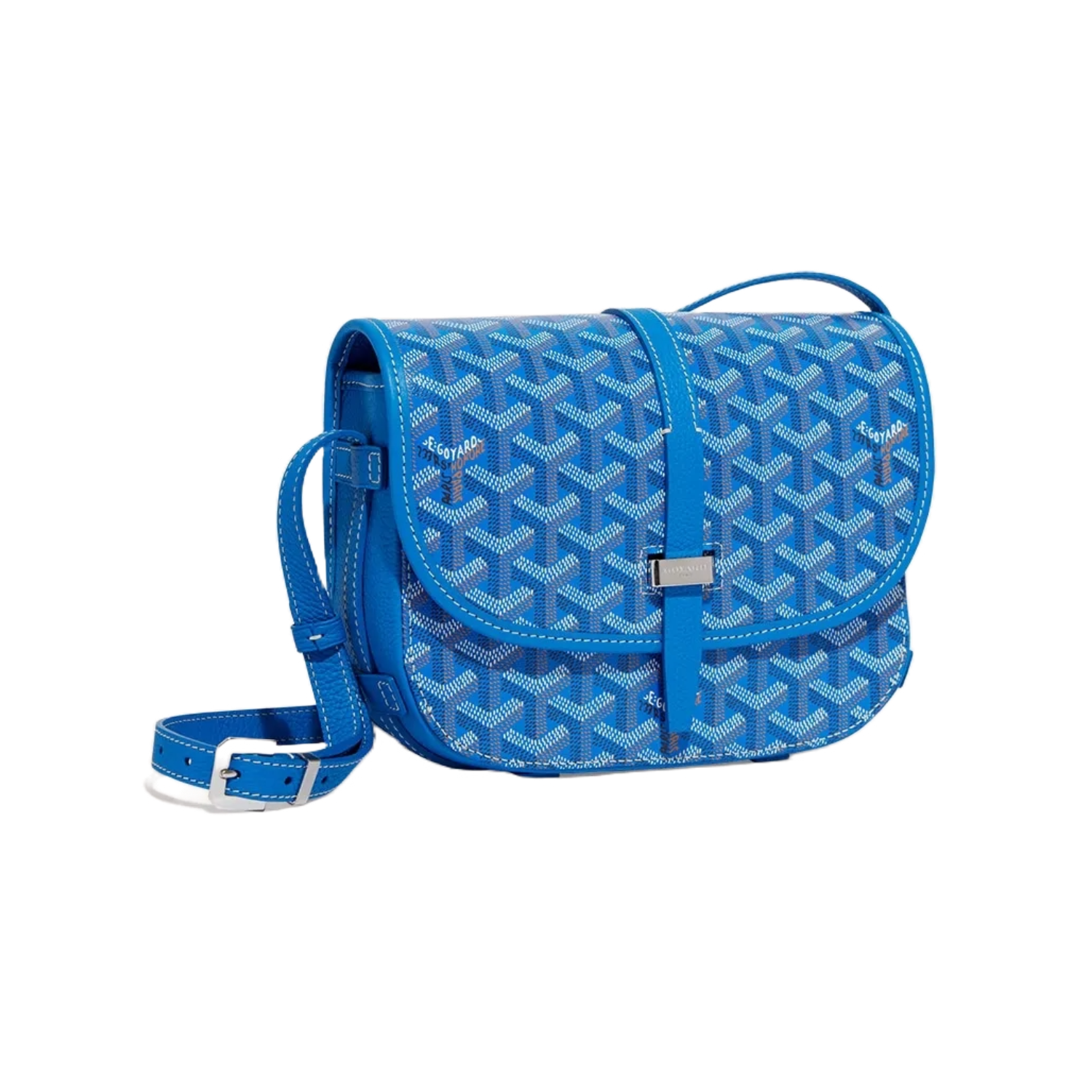 Goyard Goyardine Belvedere II Sky Blue PM Messenger Bag – Crepslocker