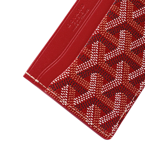 Burgundy goyard card sales holder