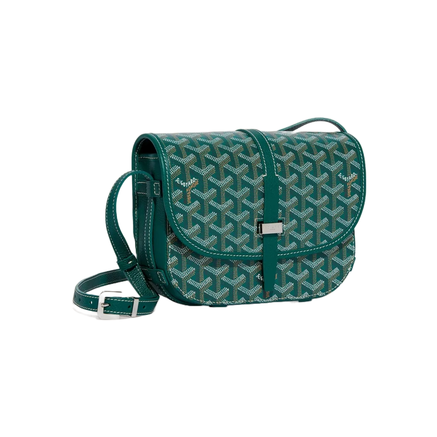 Goyard Goyardine Belvedere II Green PM Messenger Bag