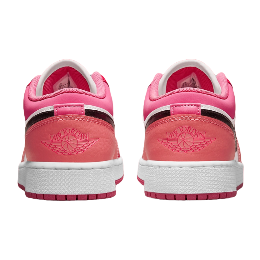 Pink and red jordans sales