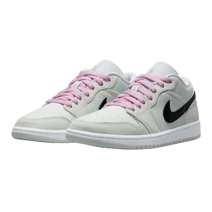 pink and green jordan 1s