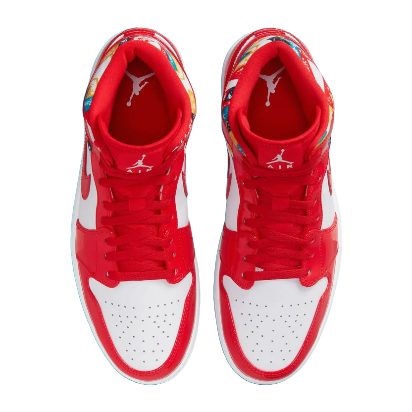 Jordan 1 gym red metallic silver white hotsell