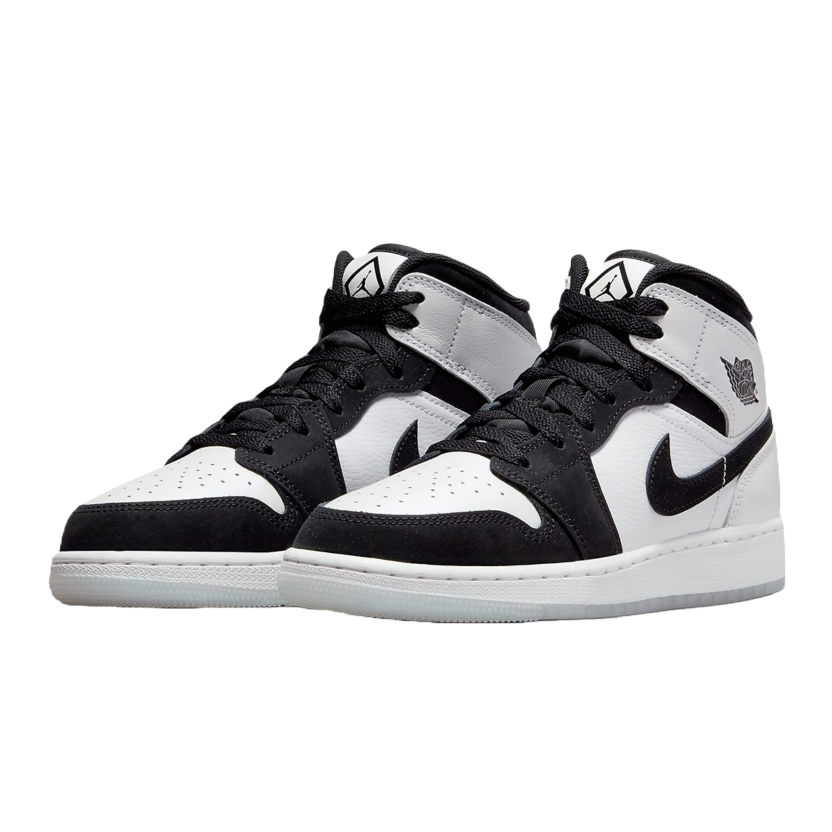 Nike air jordan 1 top retro mid gs tuxedo
