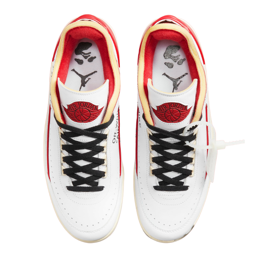 Nike off top white jordan red