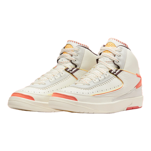 Air Jordan 2 Retro X Maison Ch teau Rouge Orange and Sail