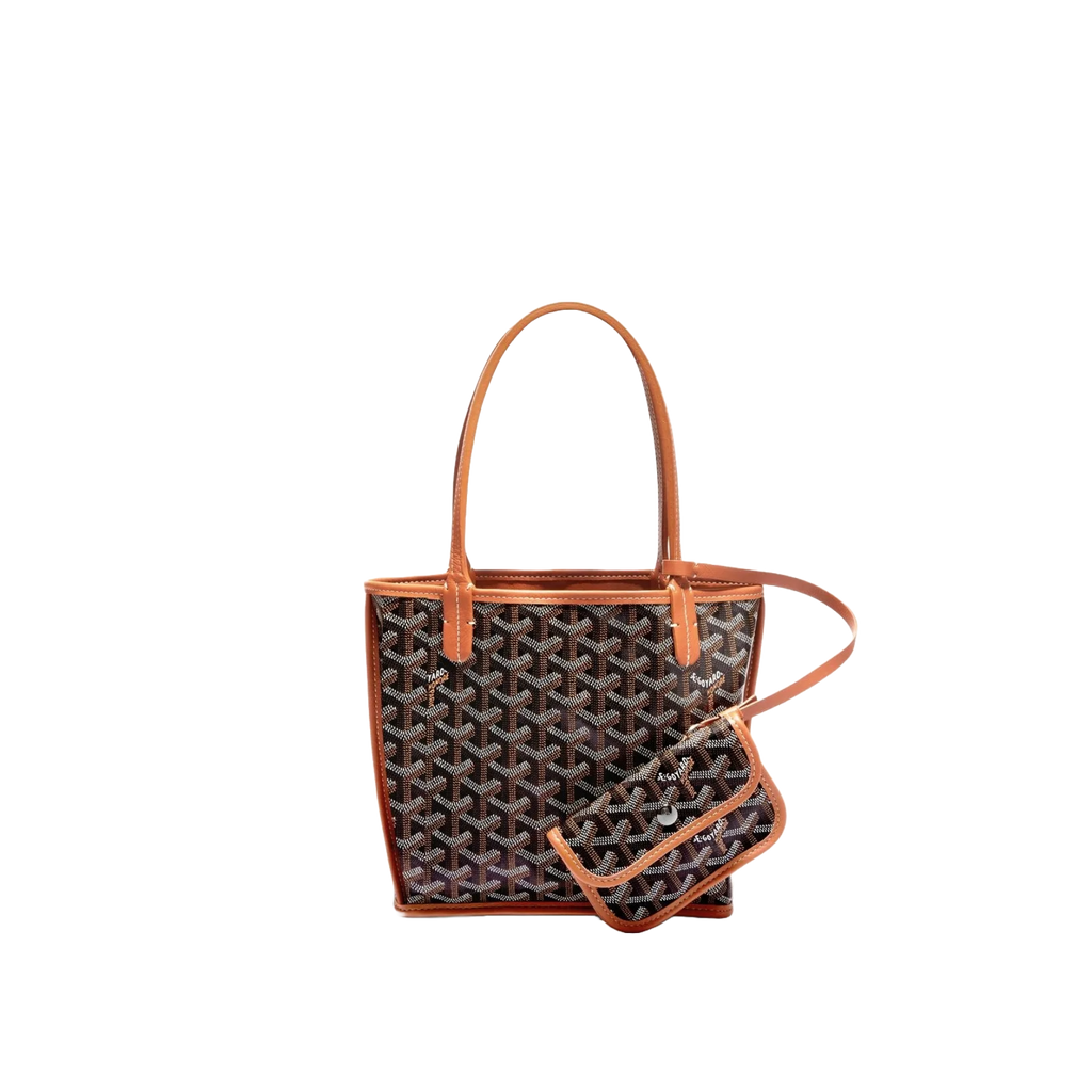 Goyard tote top black tan