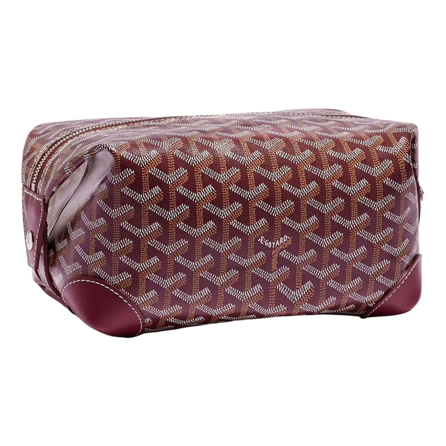 Goyard Bowling 25 Toiletry Bag Burgundy BOWLIN025TY33CL33P McKickz