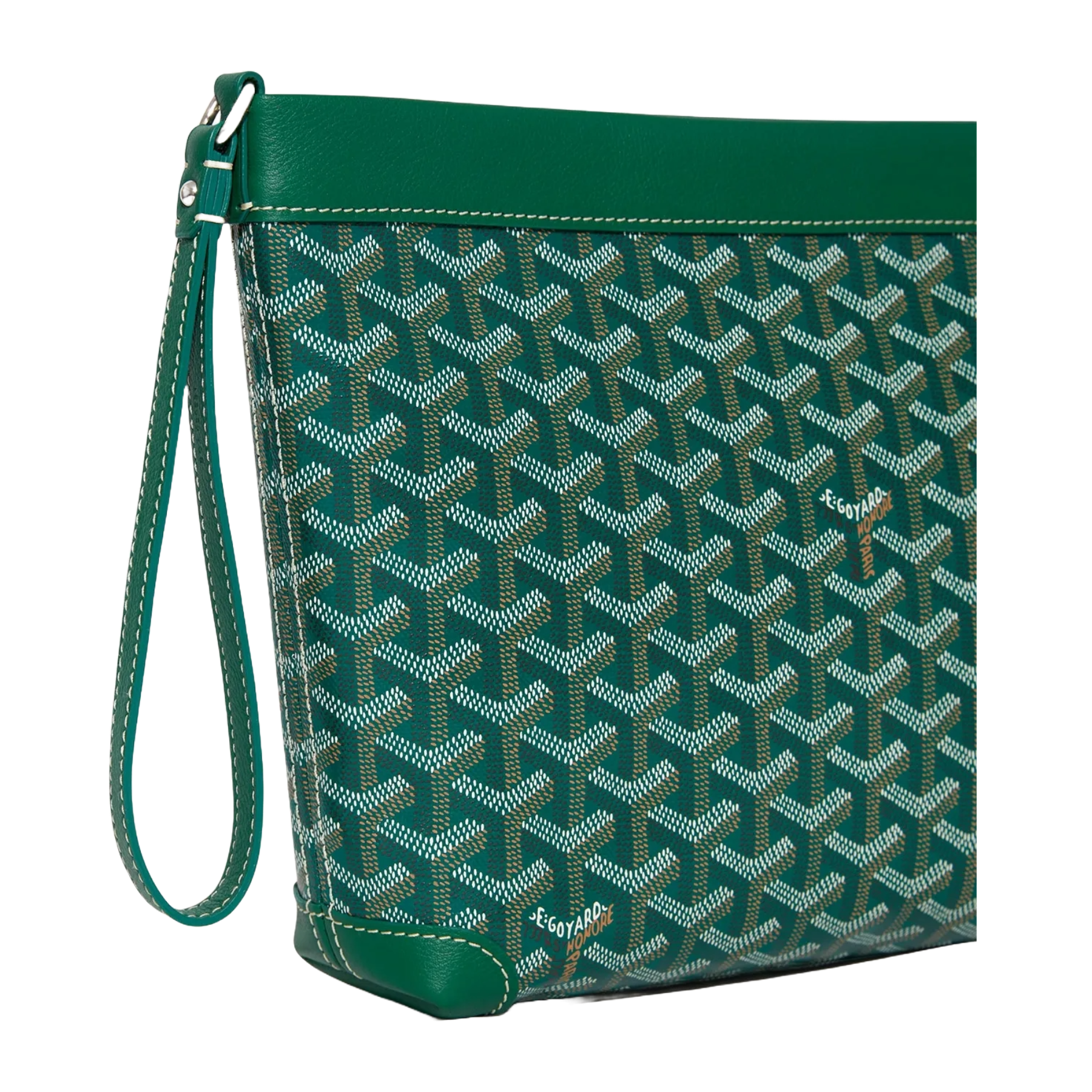 Goyard top clutch green