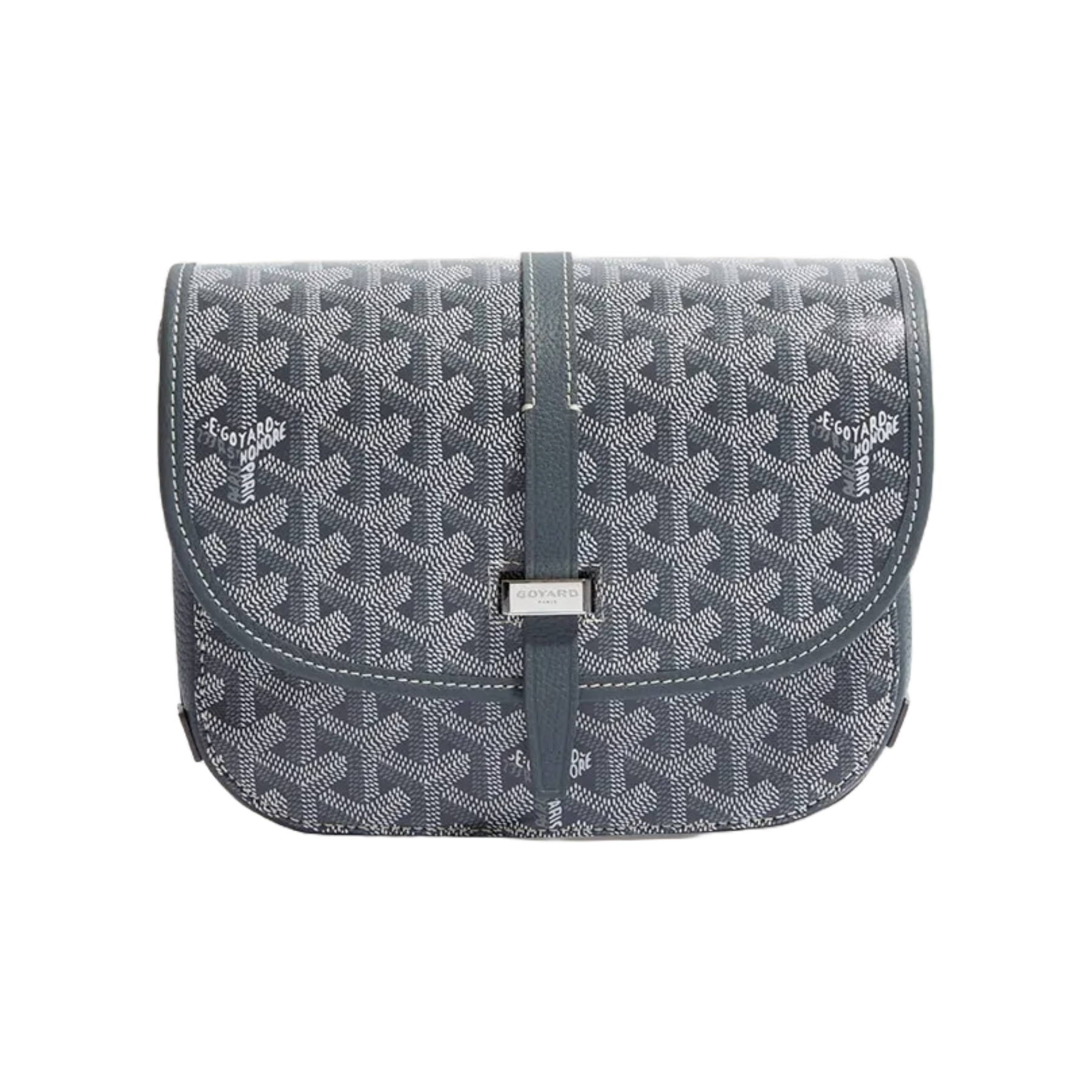 Goyard Goyardine Belvedere II Grey PM Messenger Bag