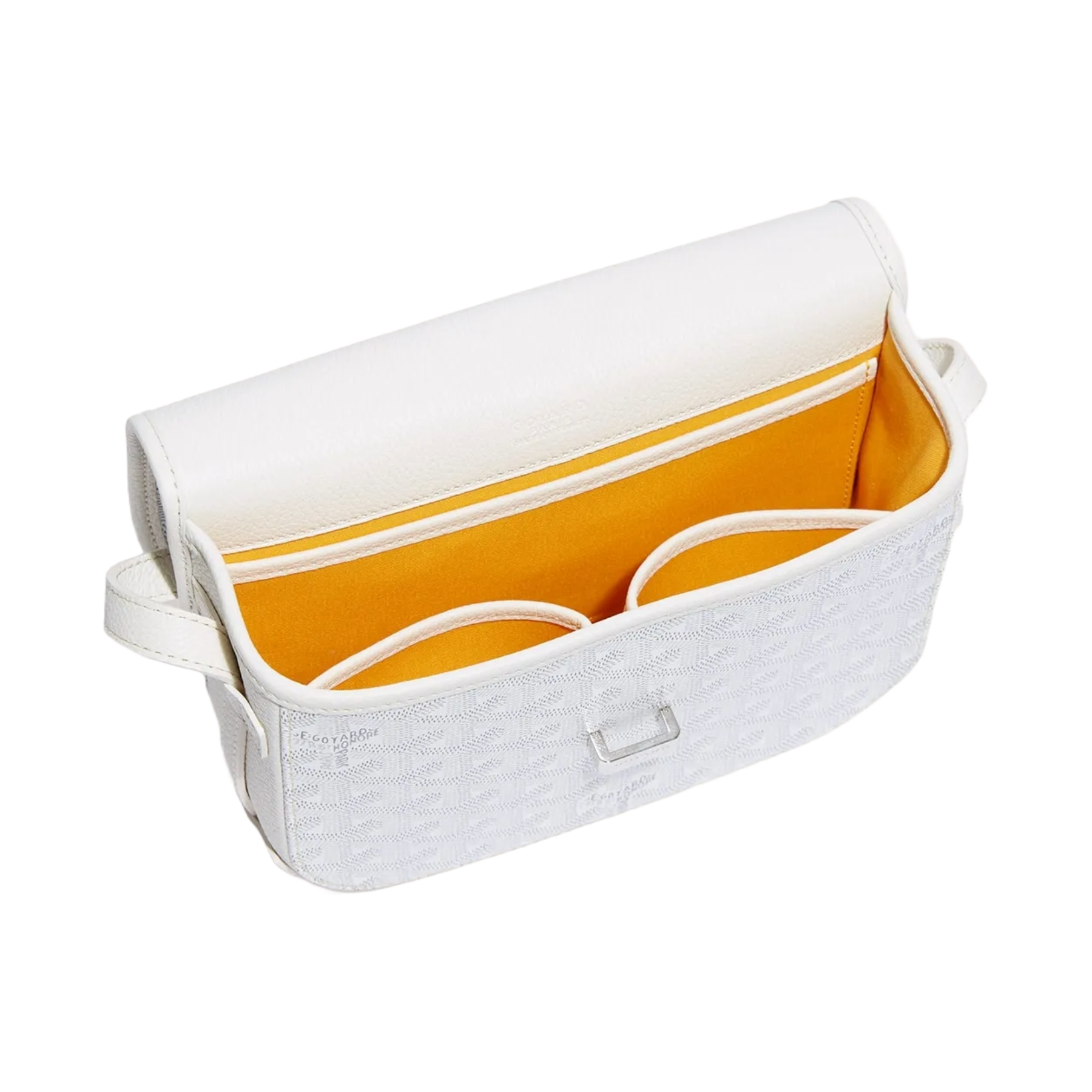 Goyard Goyardine Belvedere II White PM Messenger Bag BELVE2PMLTY50CL50P McKickz