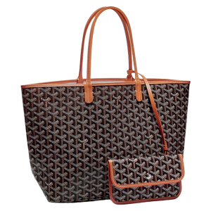 Goyard saint louis tote goyardine pm black hotsell