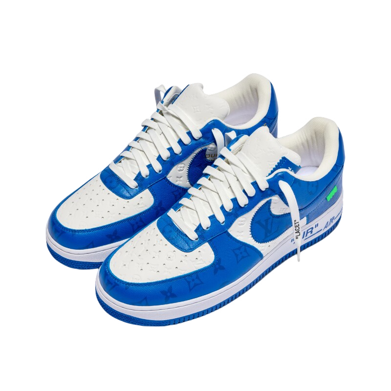 Royal blue top air force 1s