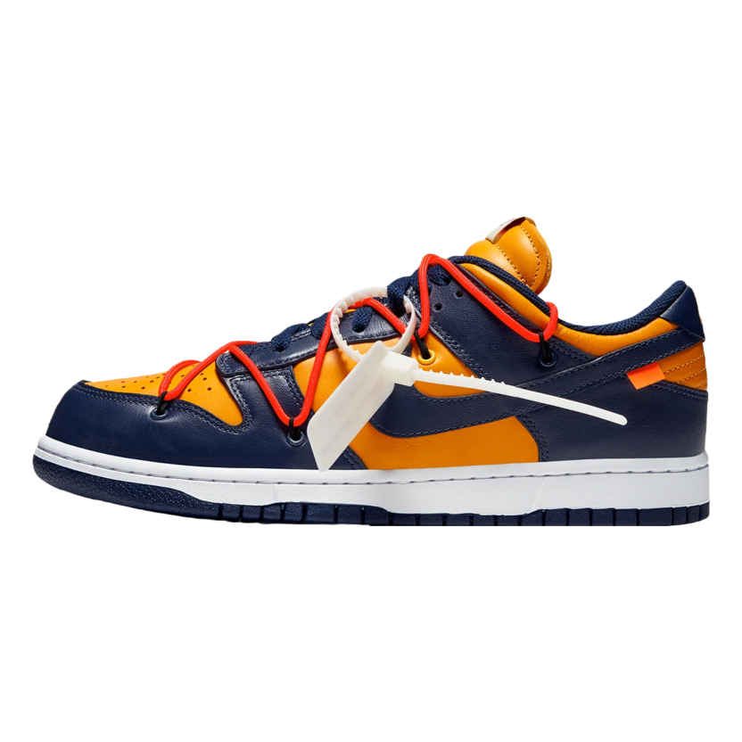 Dunk low off-white university top gold midnight navy ebay