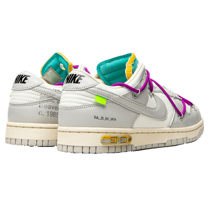 Off-White X Nike Dunk Low 'Lot 21 Of 50' | DM1602-100 | McKickz Off-White X Nike Dunk Low 'Lot 21 Of 50' | DM1602-100 | McKickz