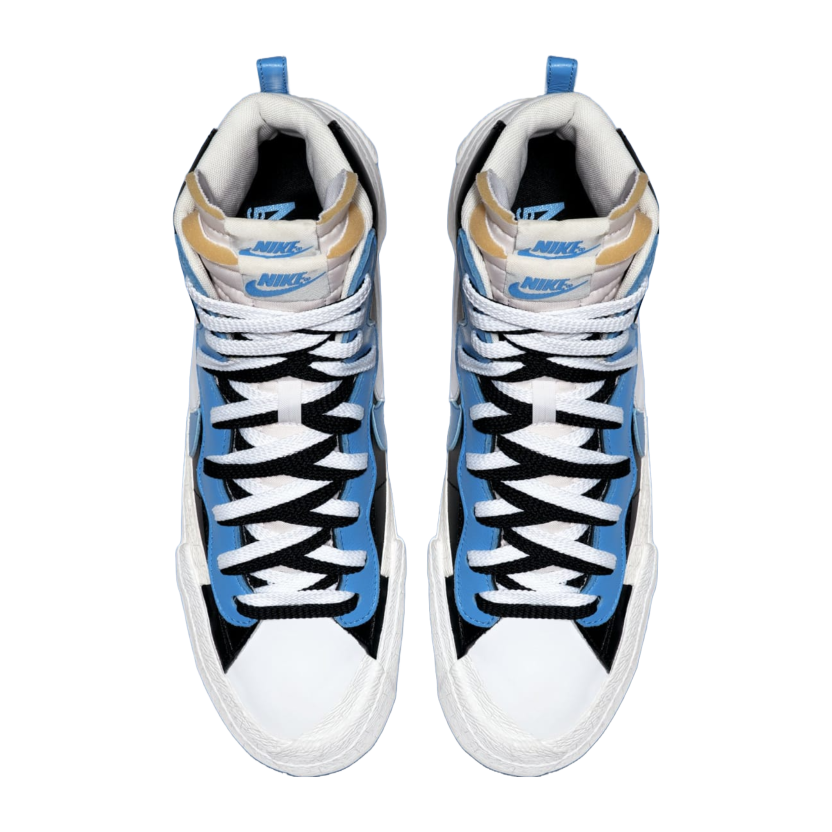 Sacai x blazer mid black blue on sale