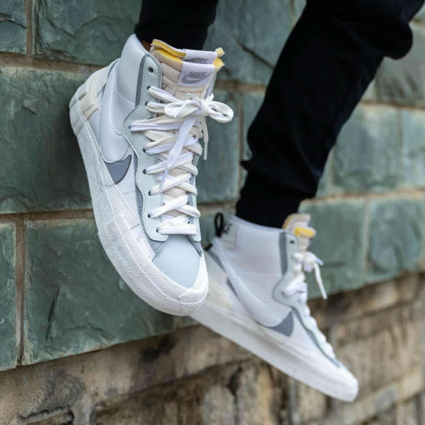 Sacai x nike blazer mid wolf grey Clearance