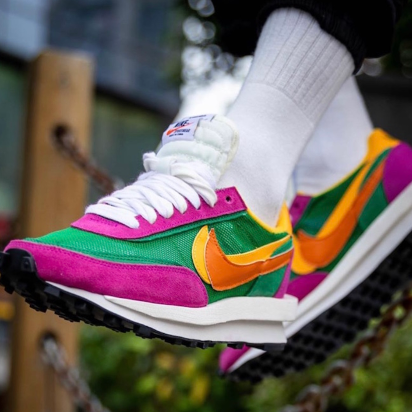靴 sacai ldwaffle bv0073 301 PINE GREEN Nike LD Waffle sacai Pine Green Men's - BV0073-301 - US