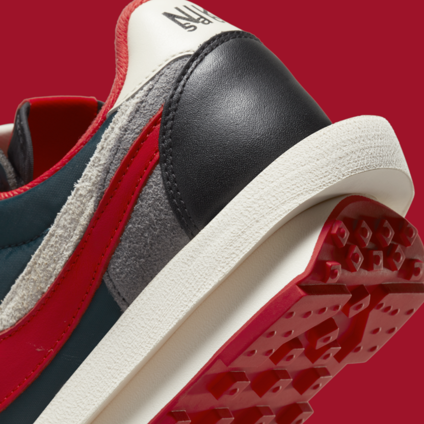 Sacai x LDWaffle x Undercover Midnight Spruce University Red