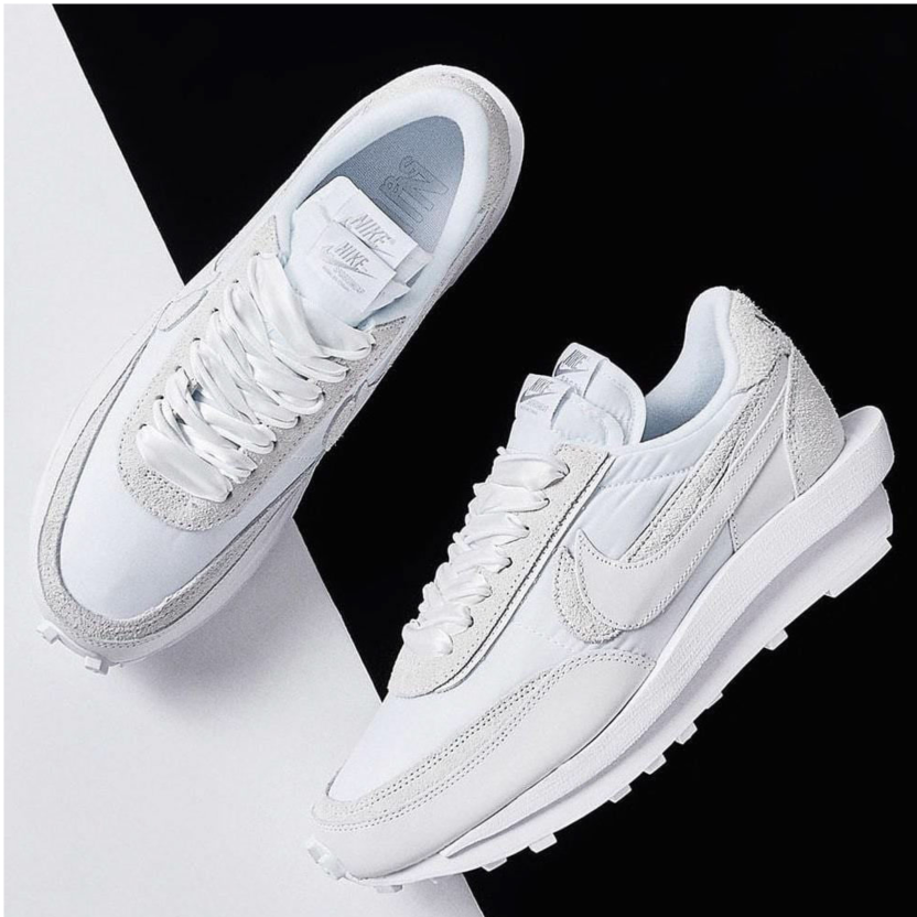 Nike x sacai ld waffle white white best sale