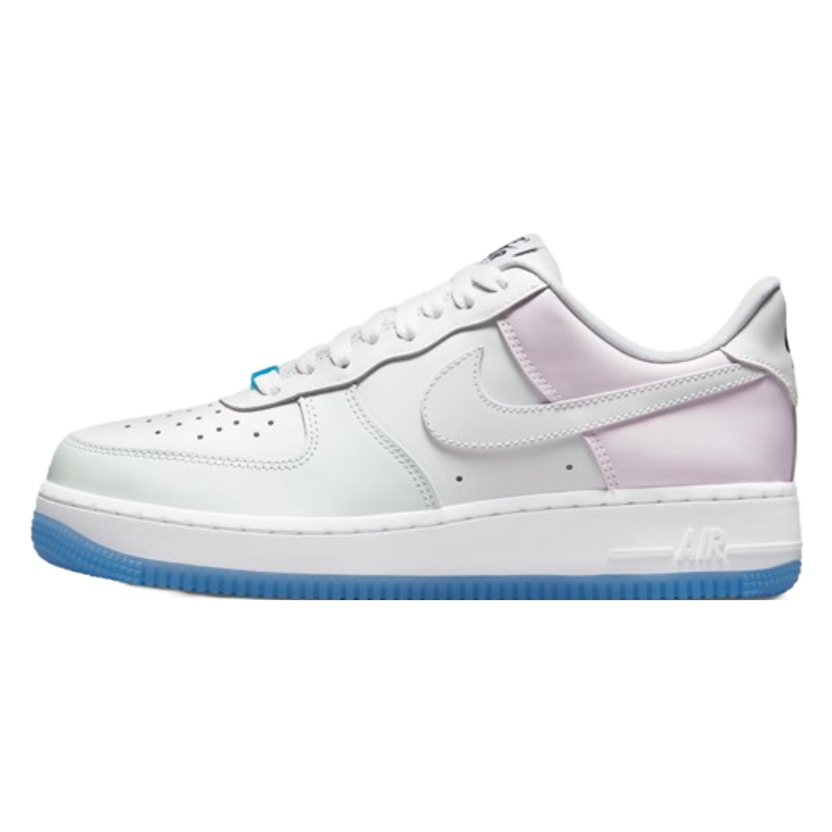 Nike air force 1 womens white and hot sale blue