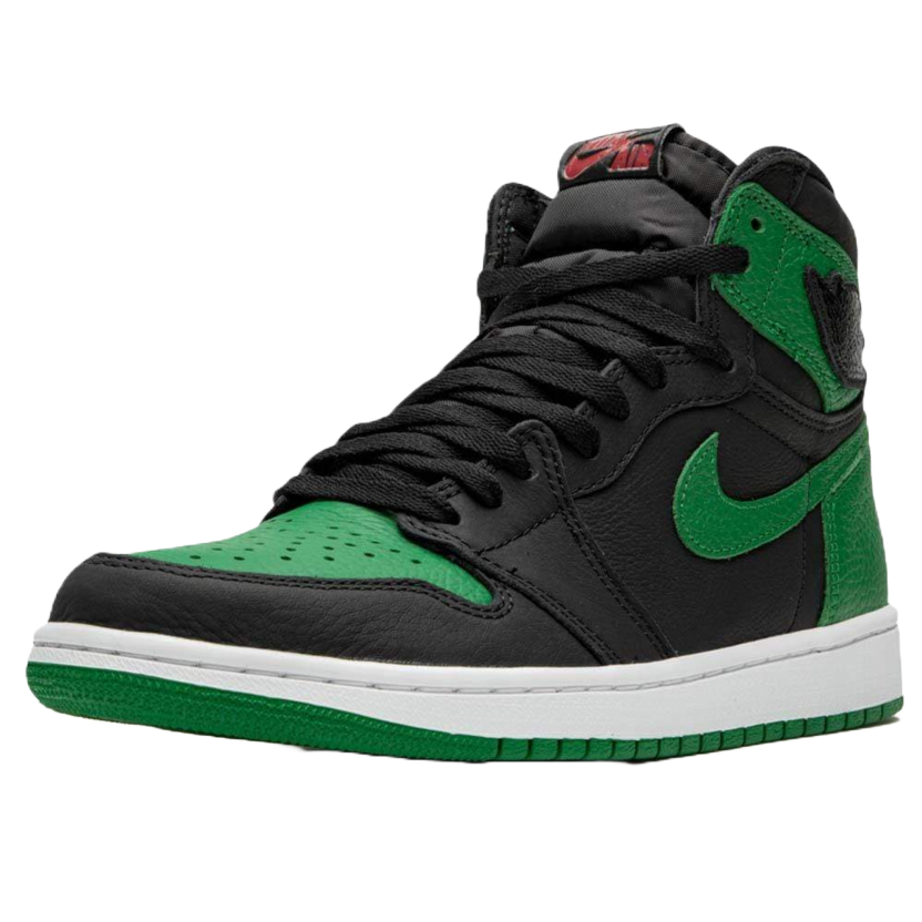Men's air jordan retro 1 top low basketball shoes pine green