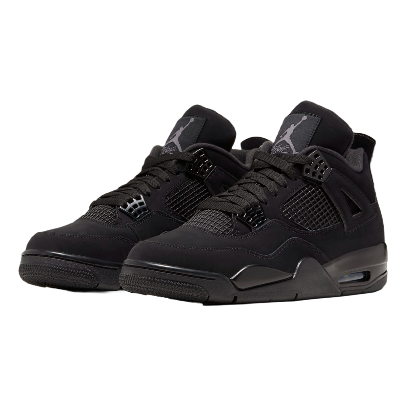 Black jordan 4 retro deals