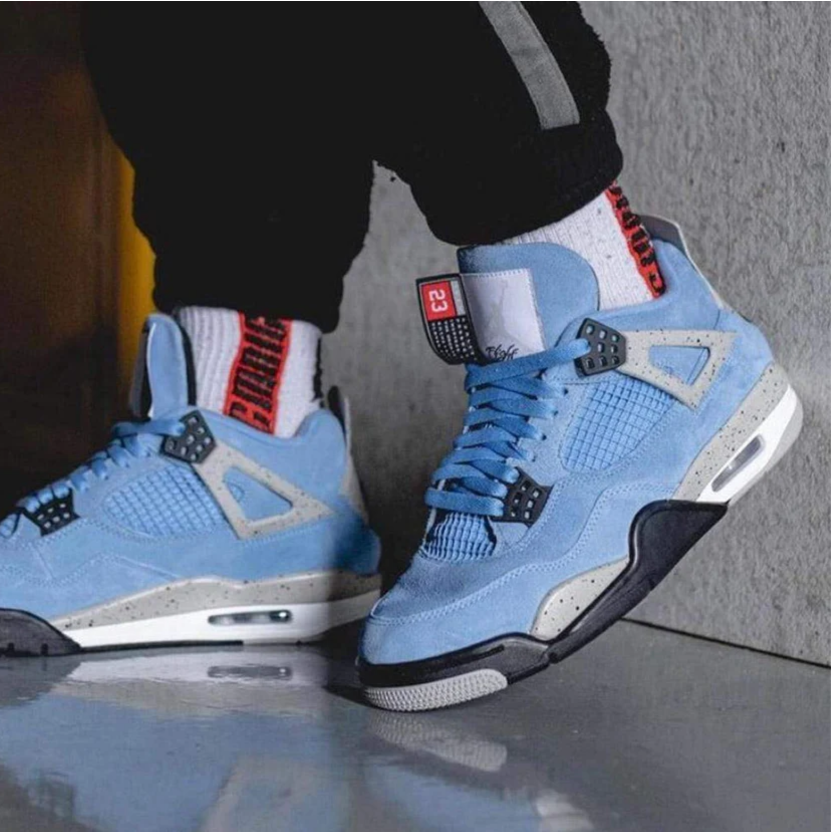 Jordan 4 carolina sales blue