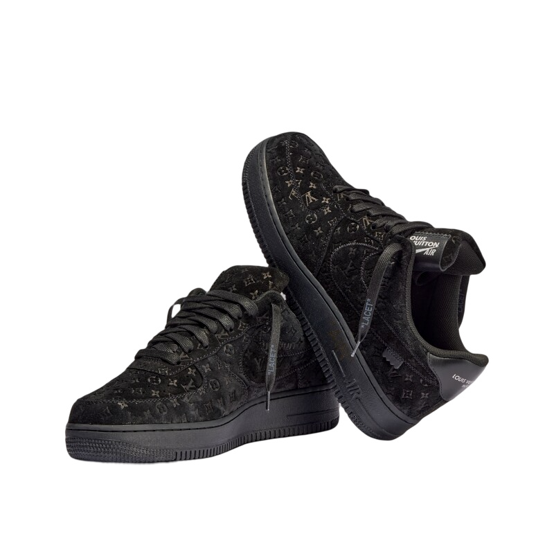 Nike Louis Vuitton x Air Force 1 Low 'Triple Black' | Men's Size 6.5