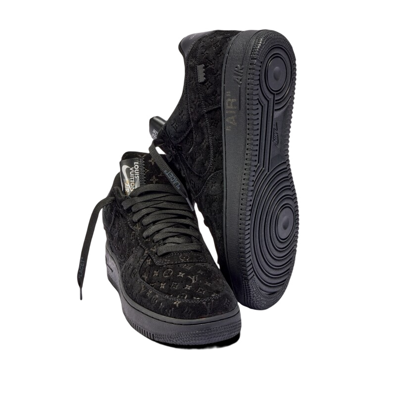Louis vuitton air force 1 black on sale