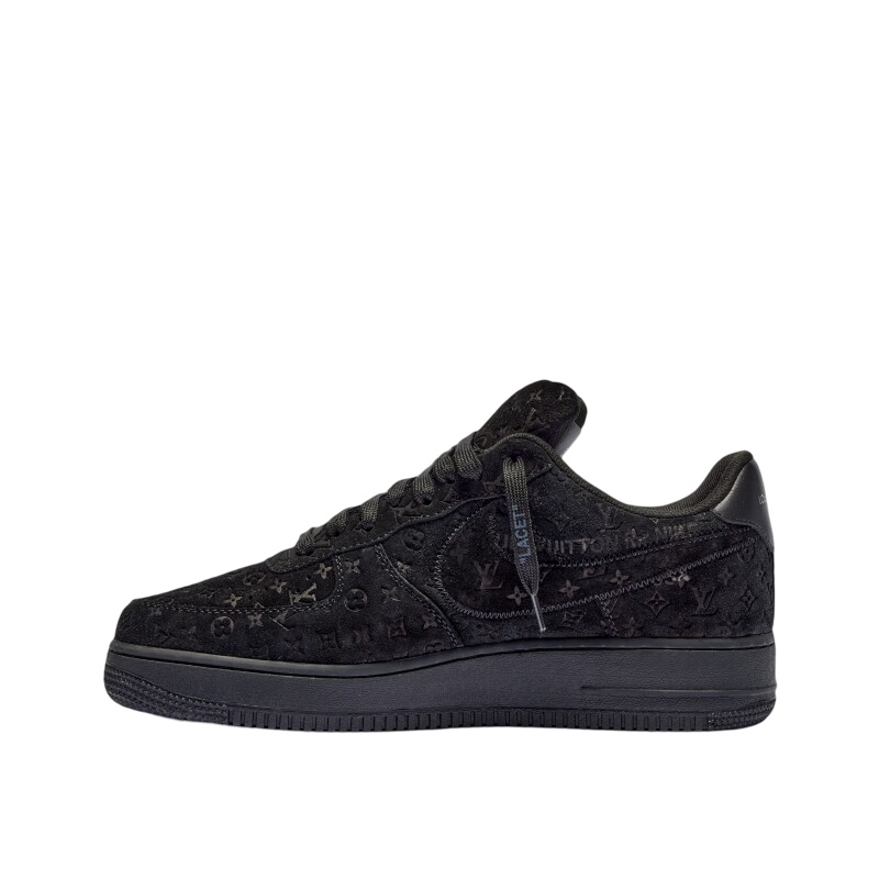 Louis Vuitton Nike Air Force 1 Low by Virgil Abloh Black Anthracite 1A9VD6 - Size 7.5