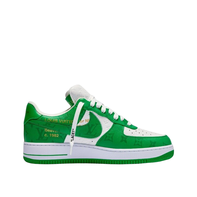 Nike air white and green best sale