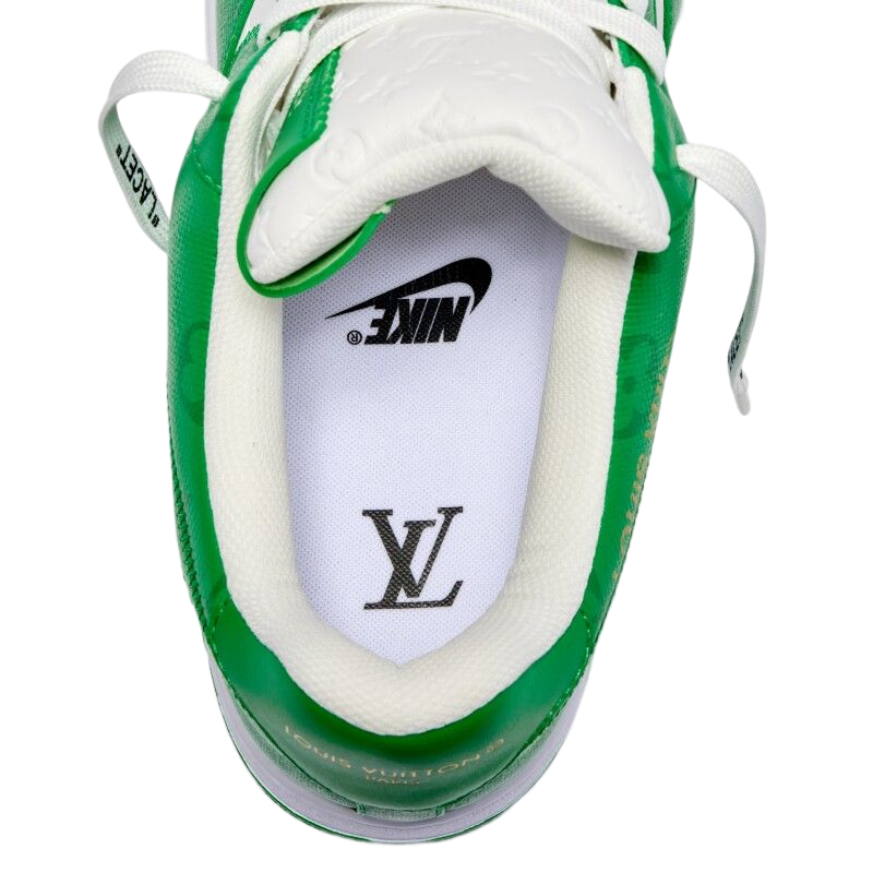 Louis Vuitton x Nike Air Force 1 Low White Gym Green 1A9V9U
